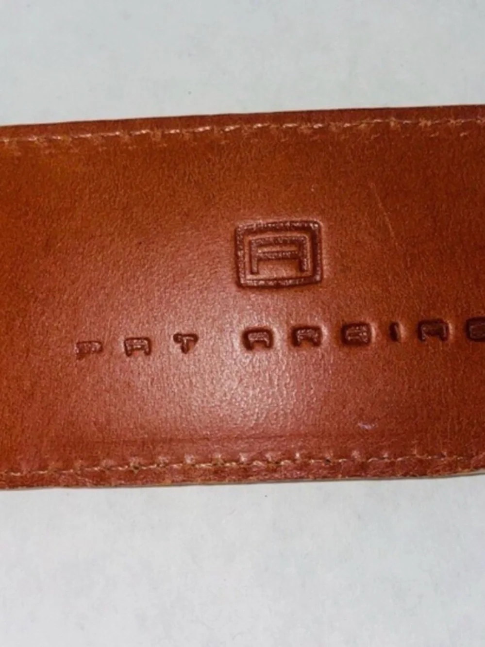 Cream Croc-Embossed Leather Belt with Covered Buckle